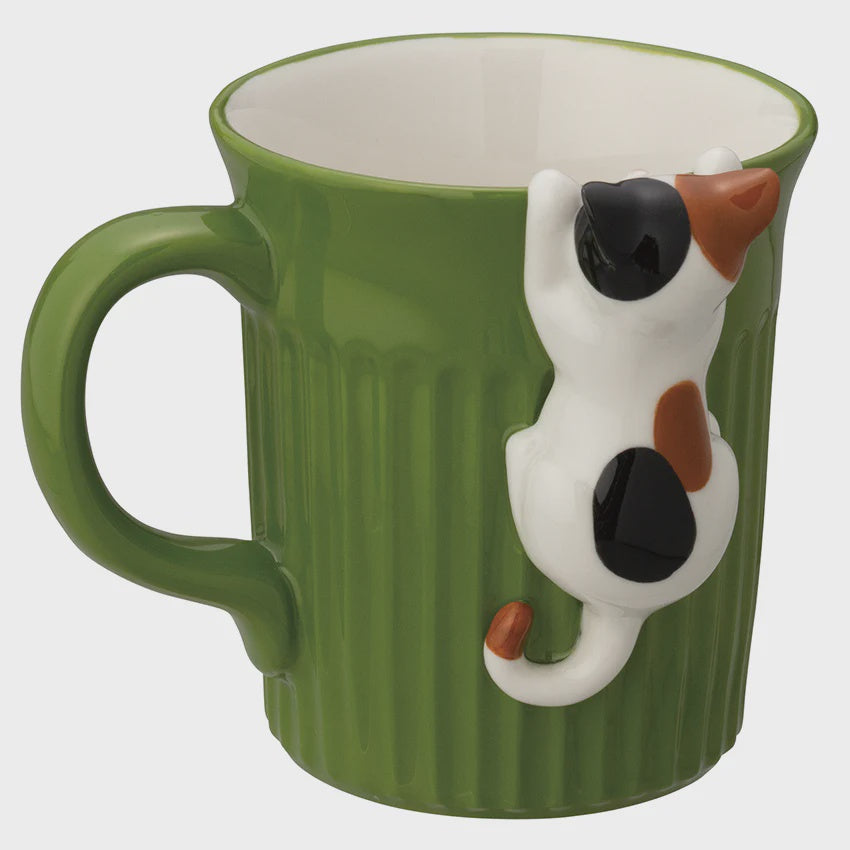 Mug - Hanging Calico Cat