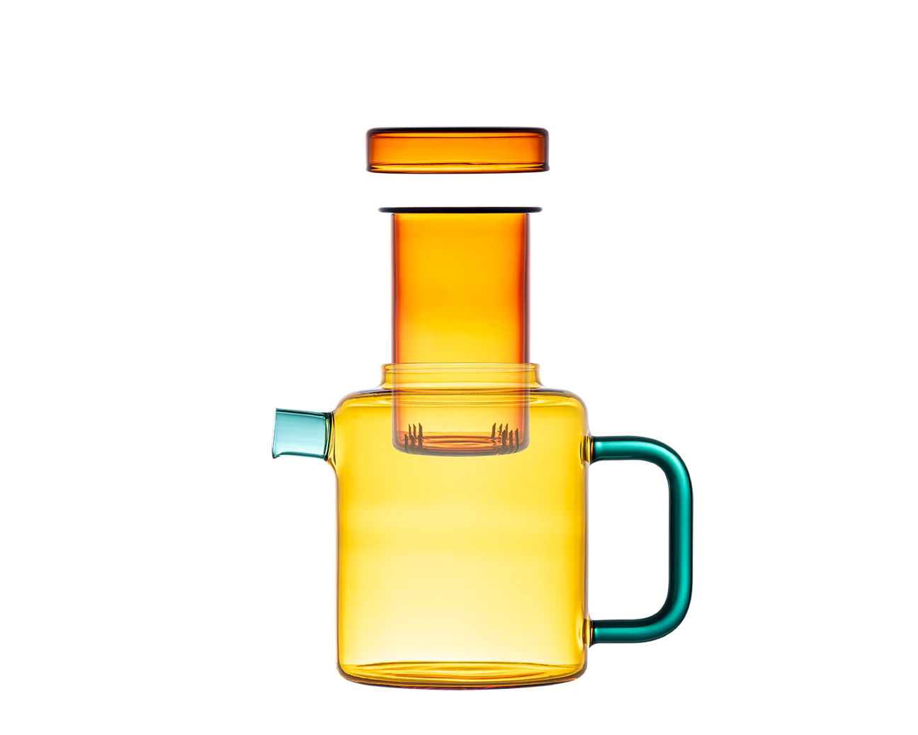 Cha Pot - Teal & Toffee