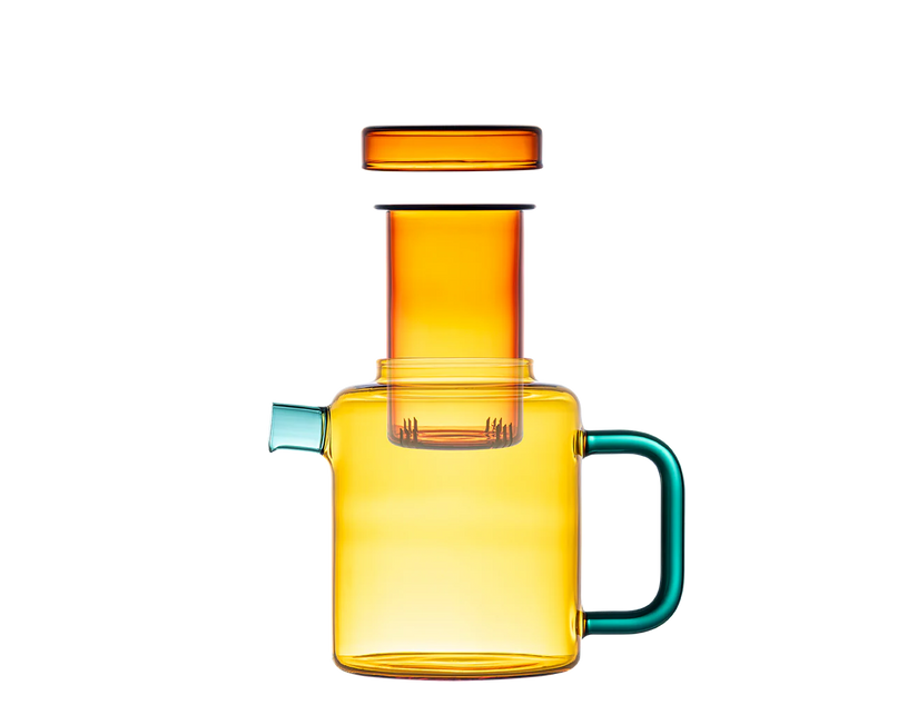 Cha Pot - Teal & Toffee