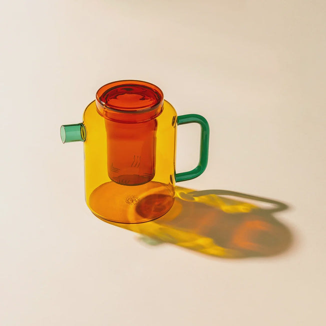 Cha Pot - Teal & Toffee