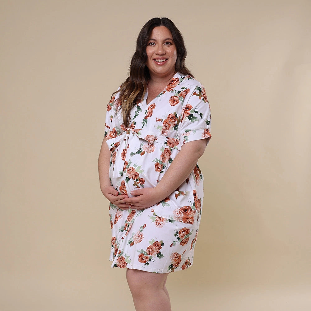 Maternity Robe - Rosebud