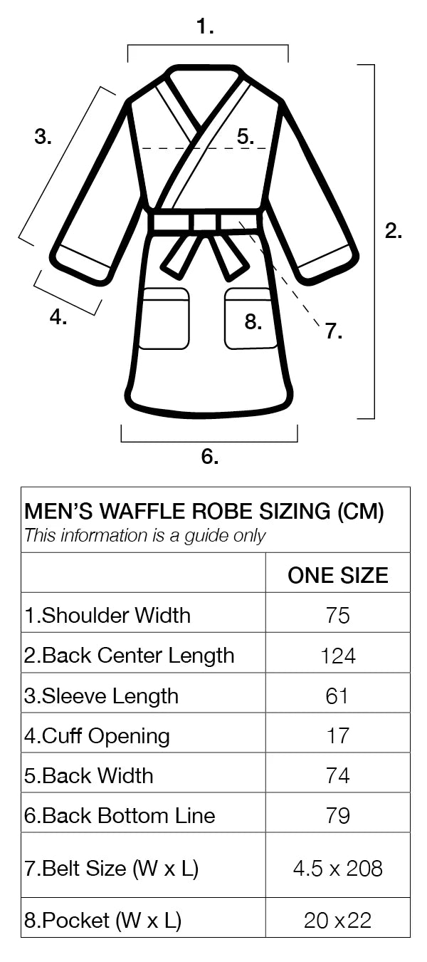 Men's Bath Robe - Blue Stripe