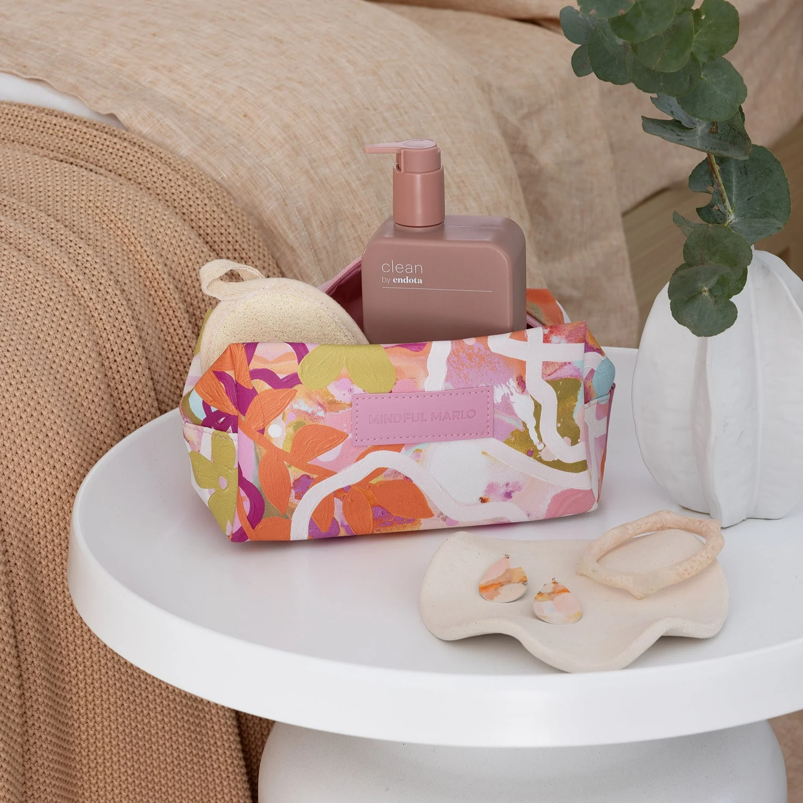 Box Makeup Bag - Ivy
