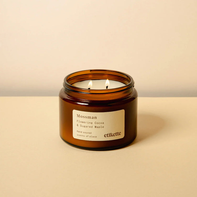 Mossman in Cocoa & Maple Candle