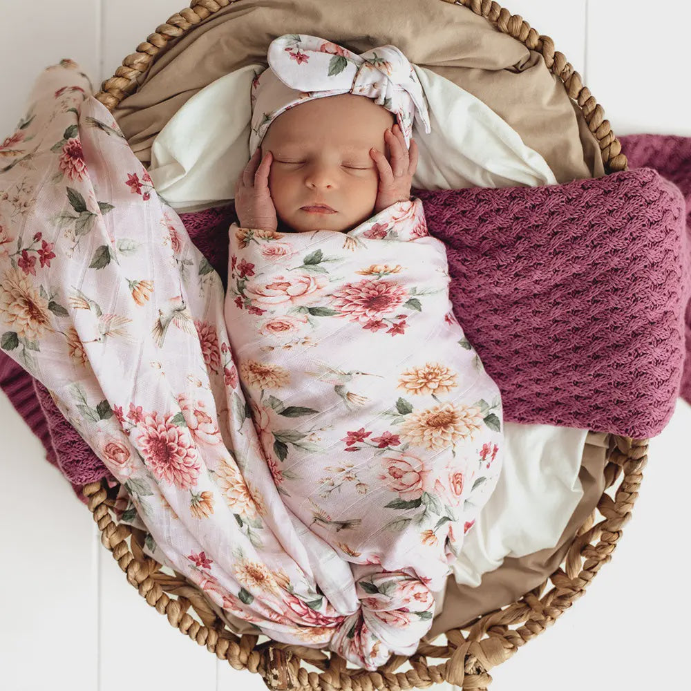 Muslin Wrap - Birds & Blooms
