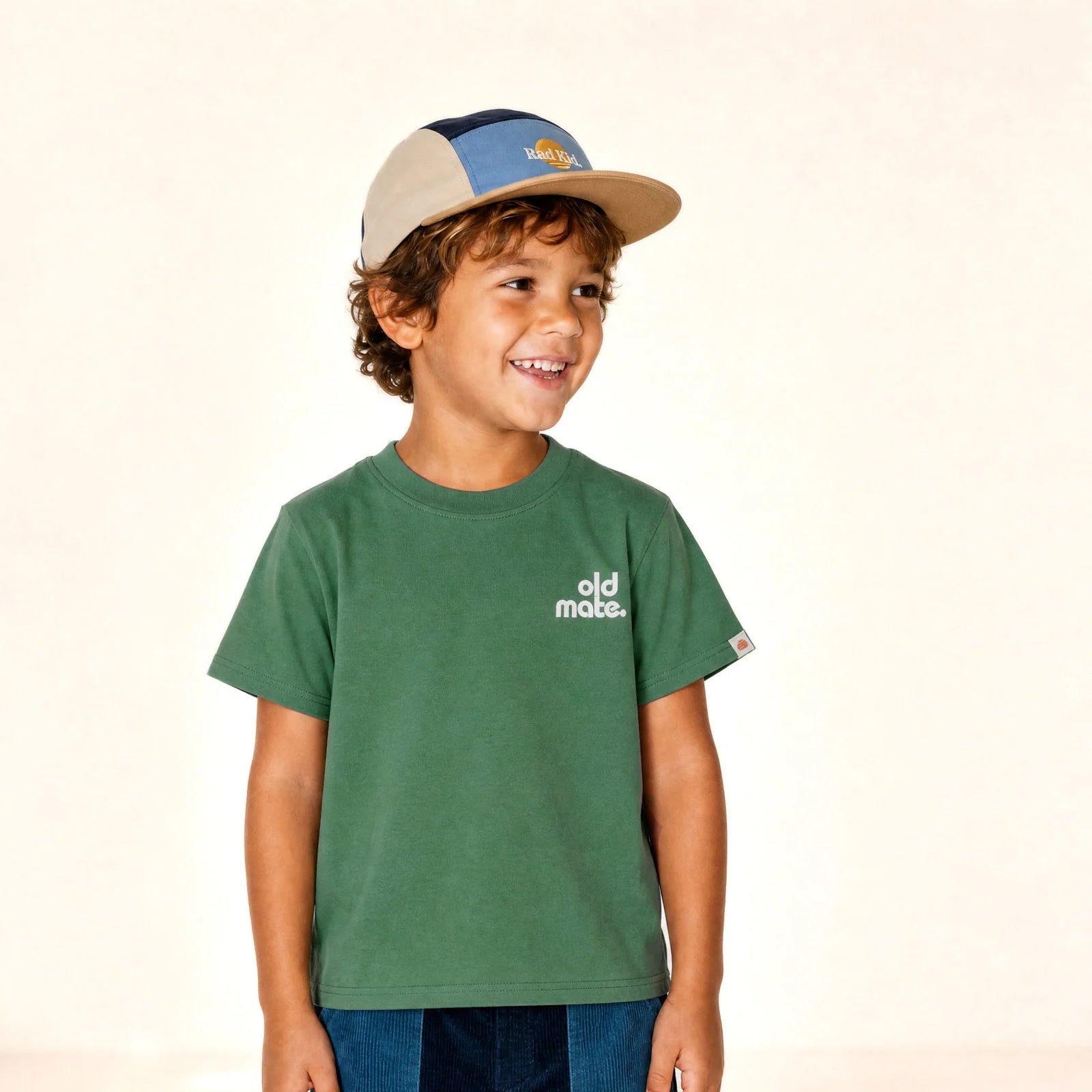 Old Mate Kids Tee - Eucalyptus