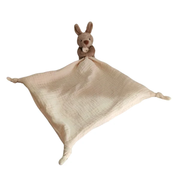 JoJo The Kangaroo with Muslin Comforter