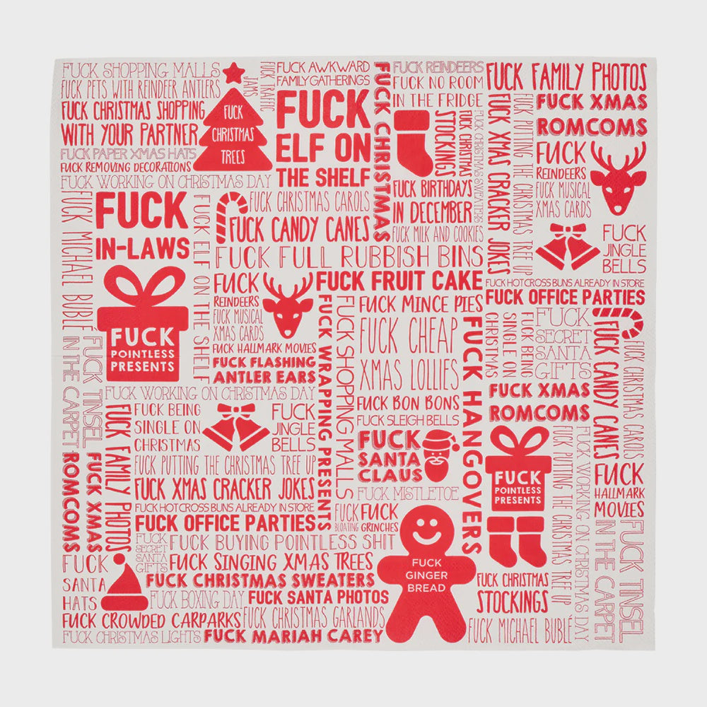 Paper Napkin - F*ck Christmas