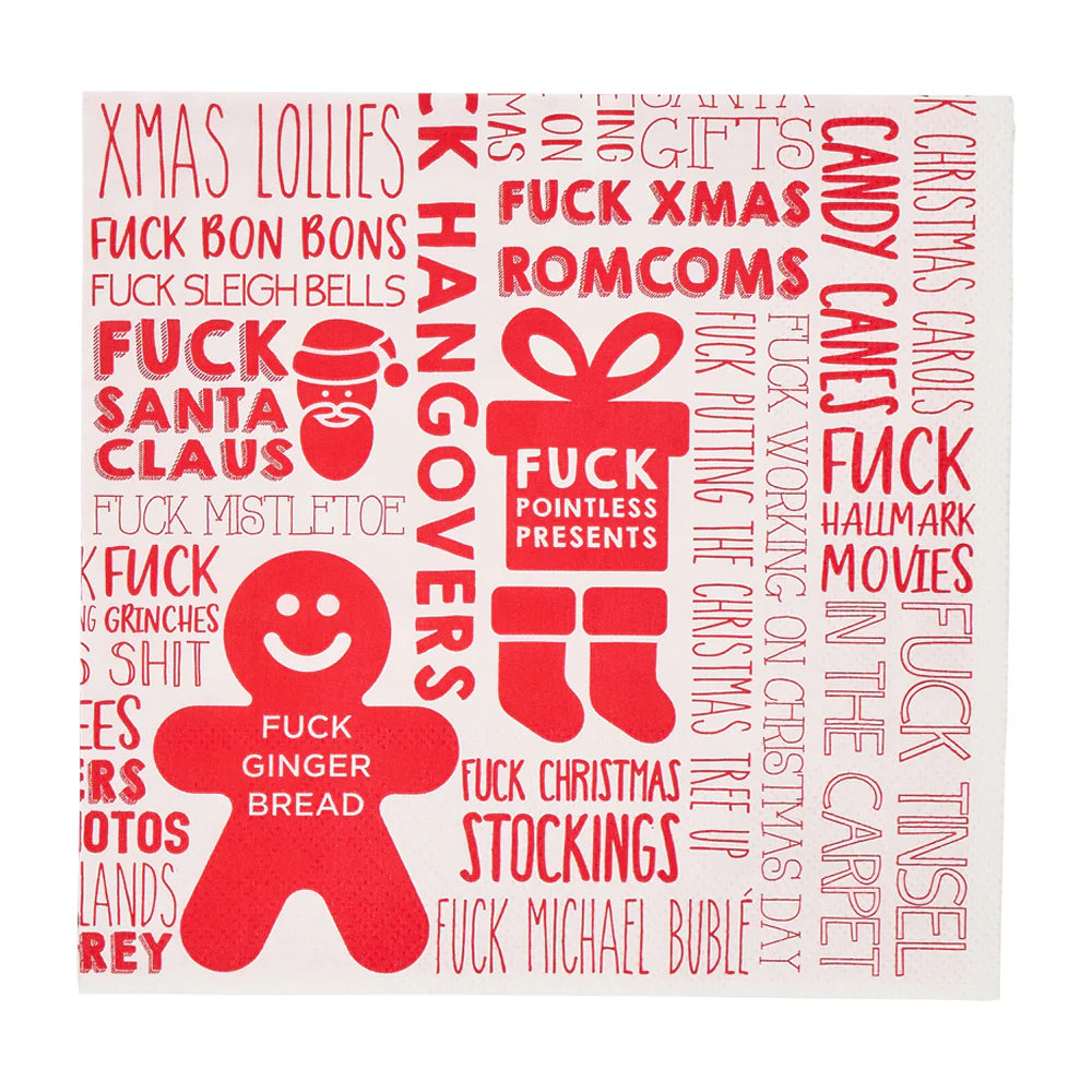 Paper Napkin - F*ck Christmas
