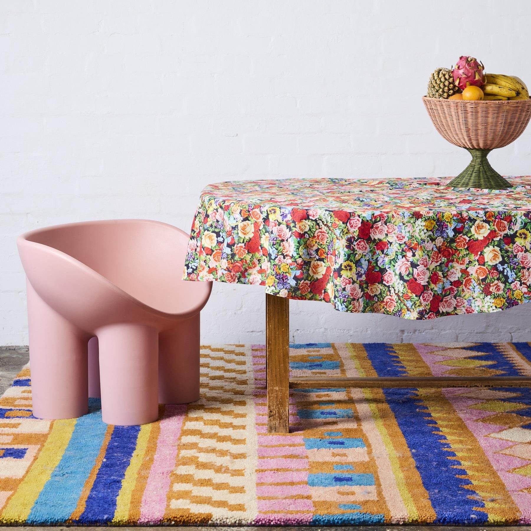 The Beatles Tablecloth - Pepperland Roses