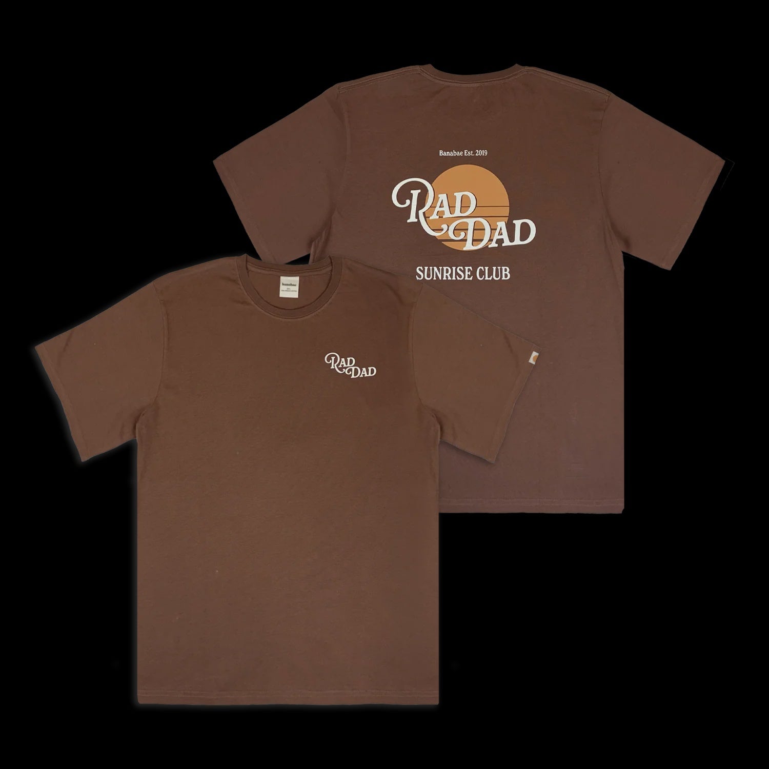 Rad Dad Sunrise Tee - Dark Choc