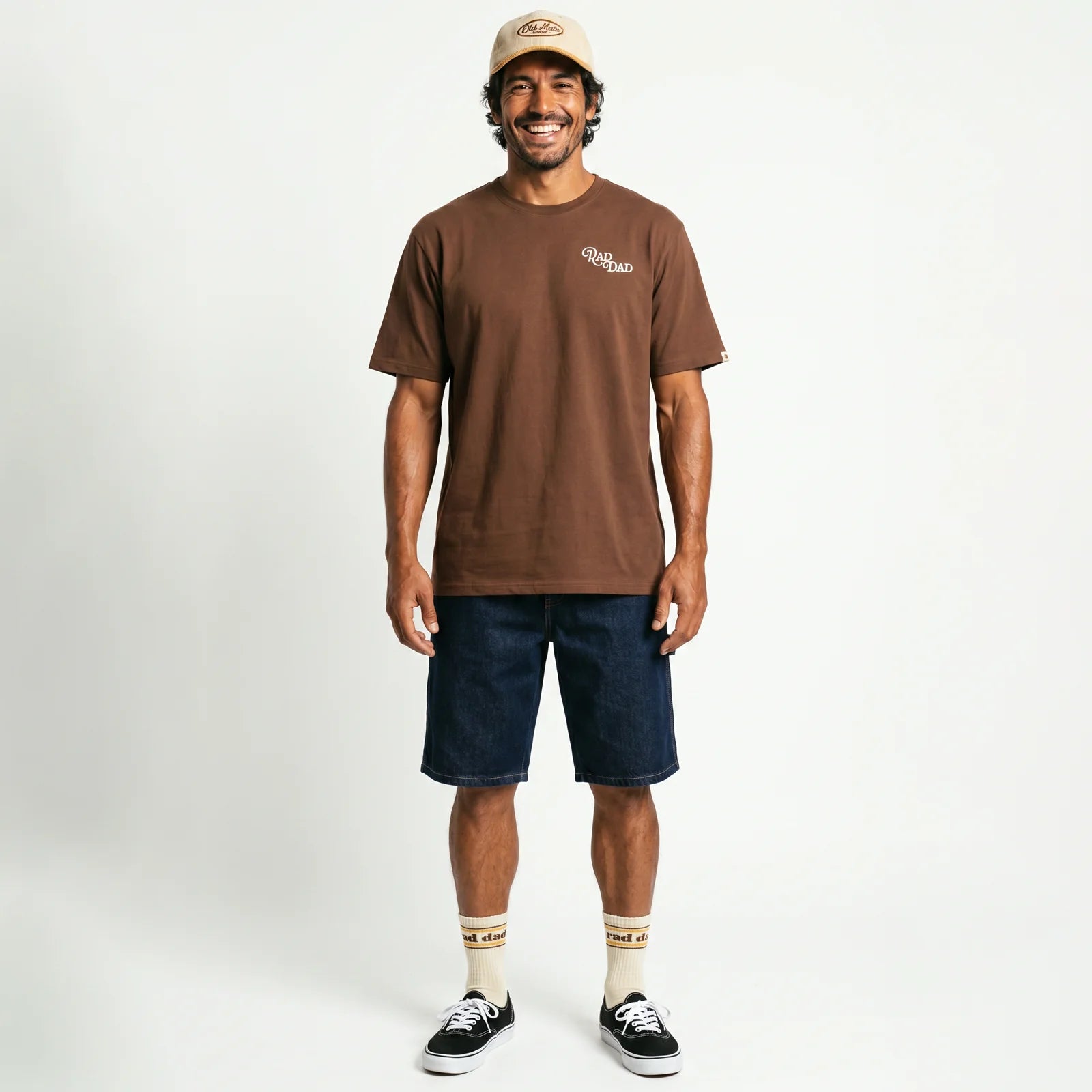 Rad Dad Sunrise Tee - Dark Choc