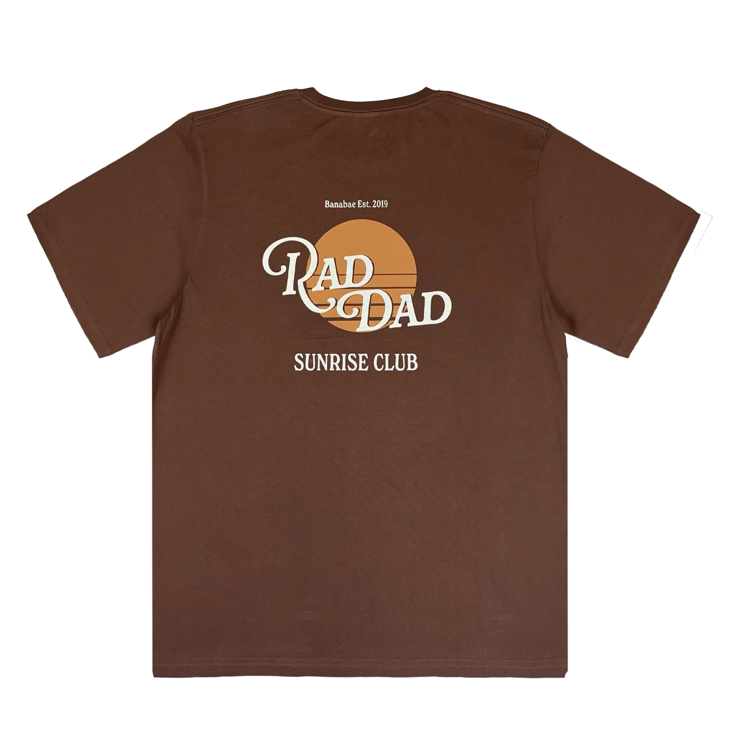 Rad Dad Sunrise Tee - Dark Choc