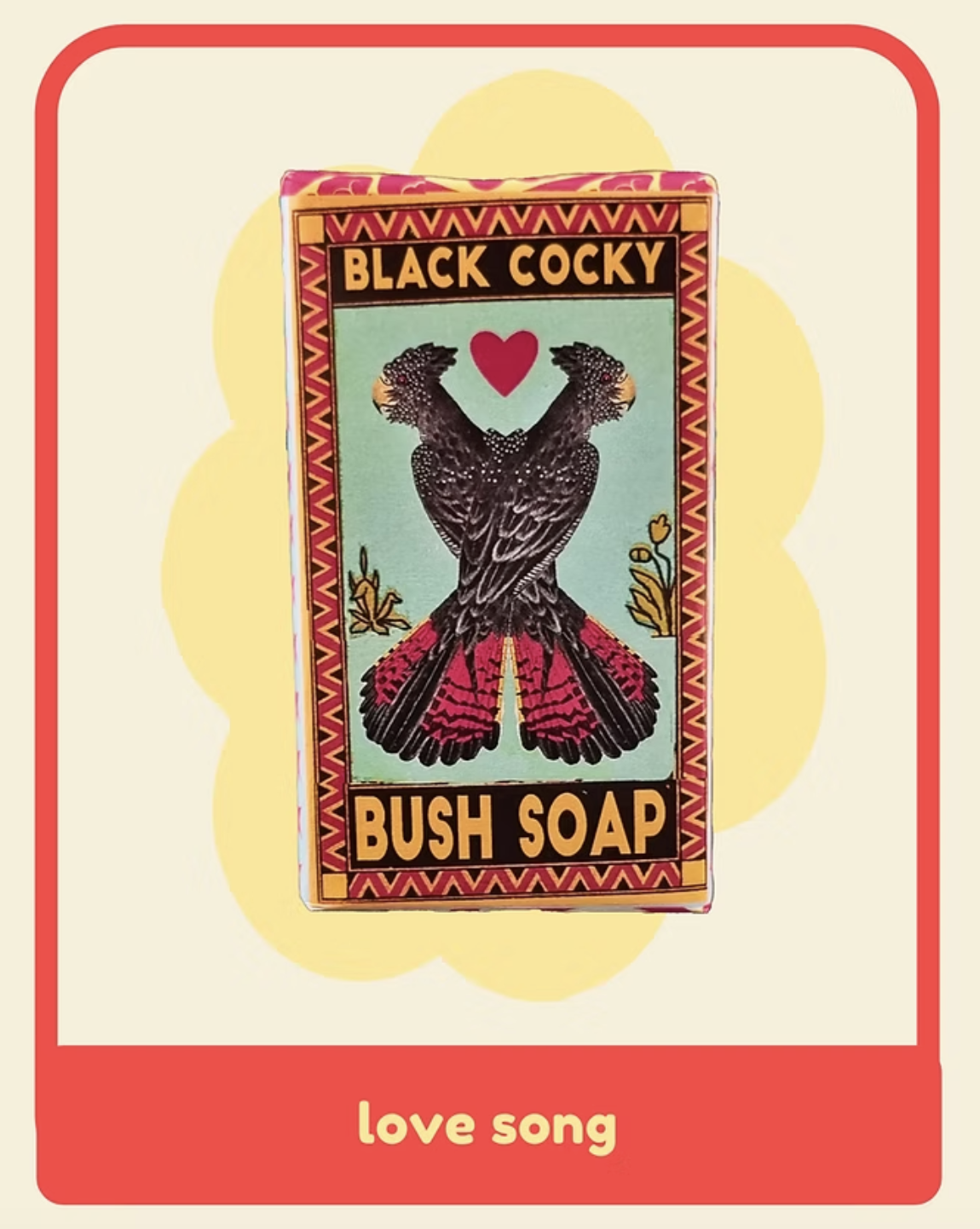 Red Tailed Black Cockatoo Soap