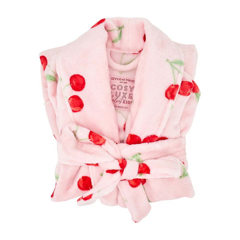 Kids Bath Robe - Velvet Cherry