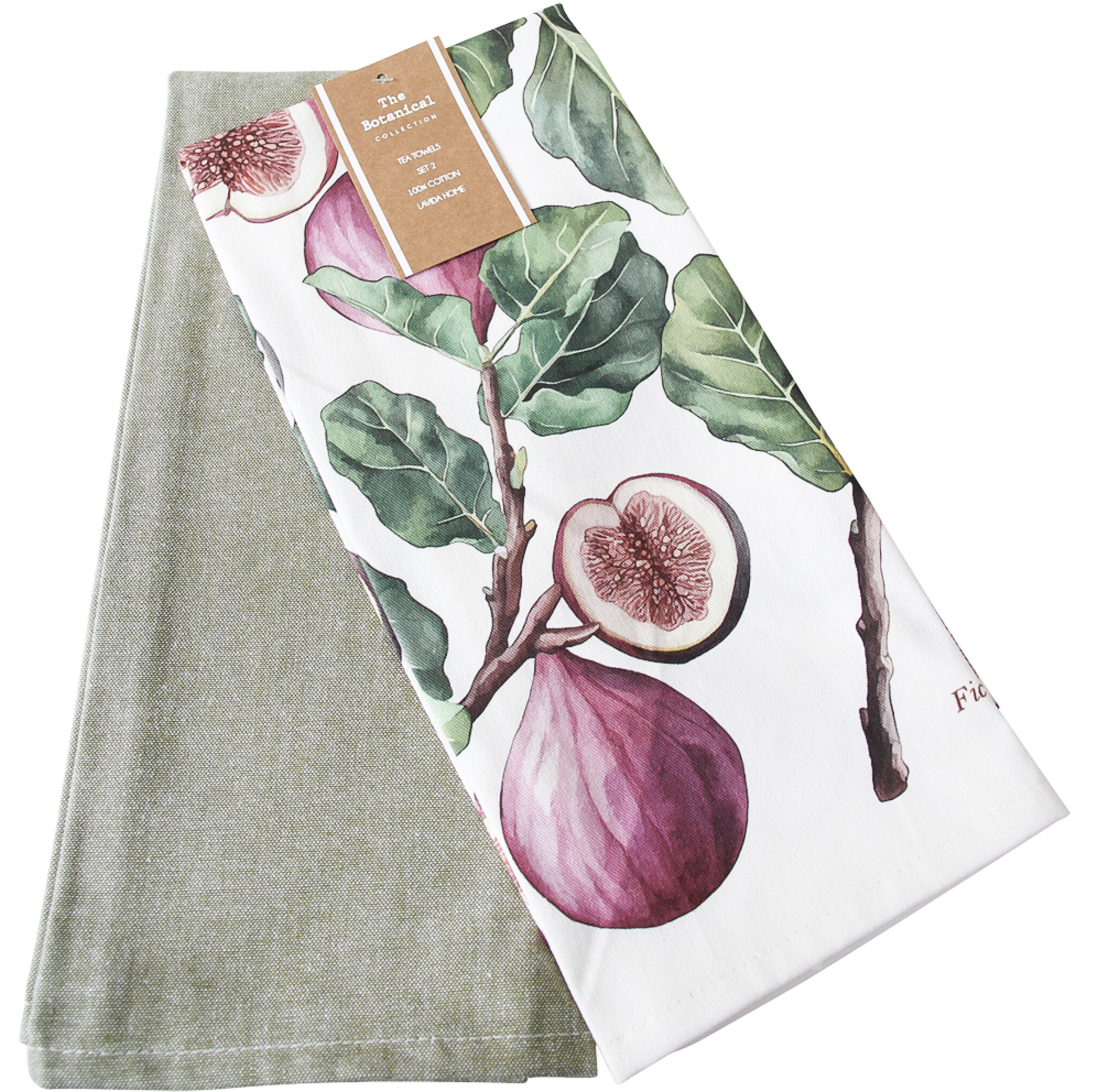 Set of 2 Tea Towels - Fig