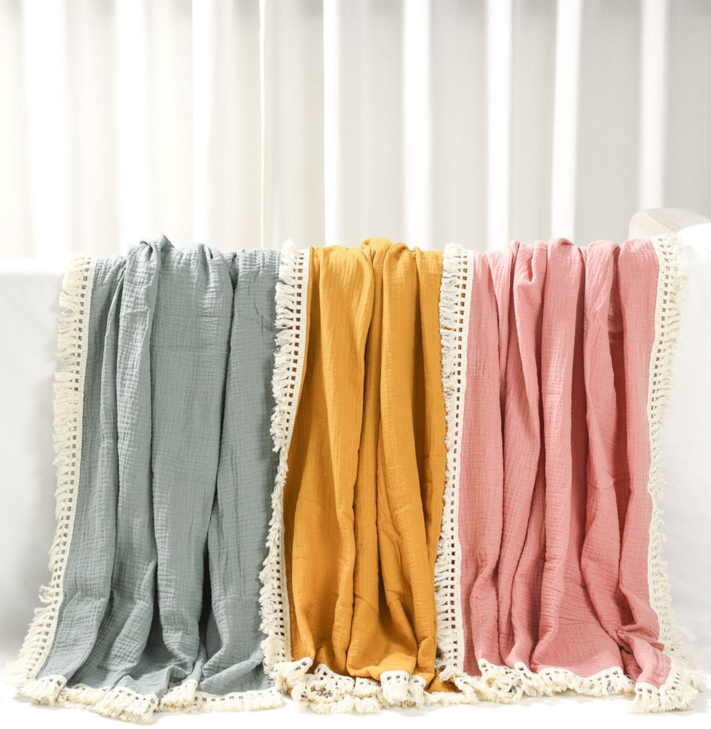 Cotton Throw - Sunstone