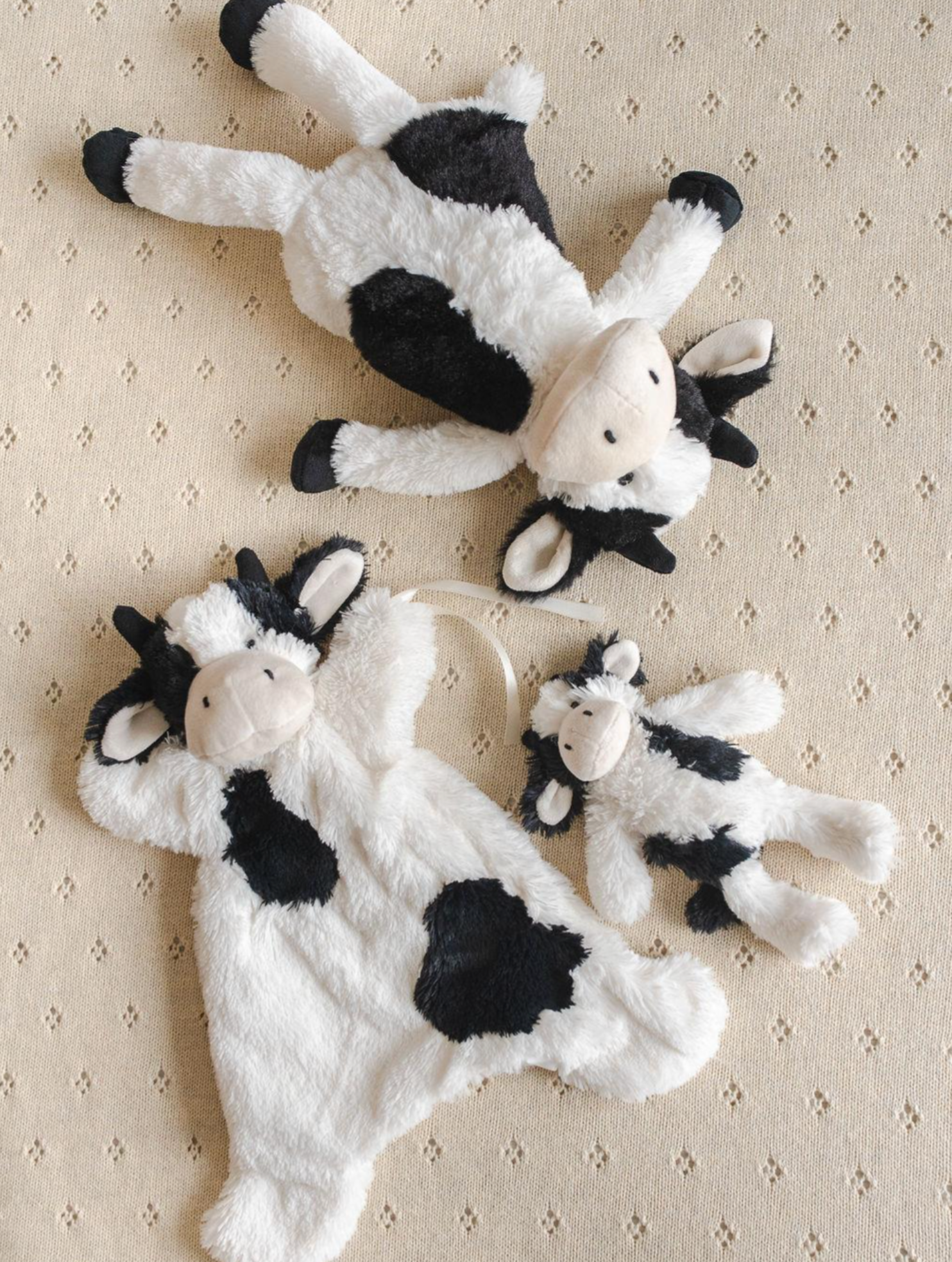 Mini Clover the Cow Rattle - Black