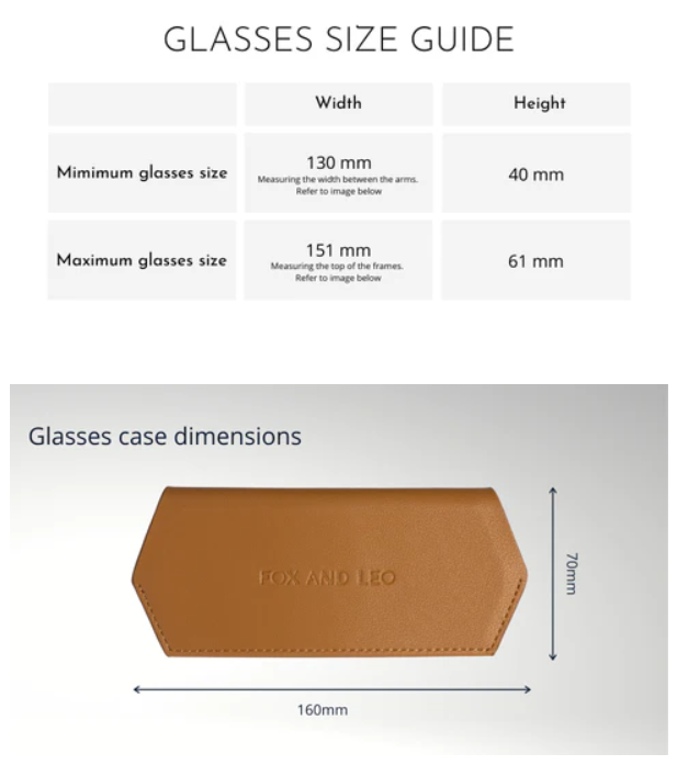 Glasses Case - Tan