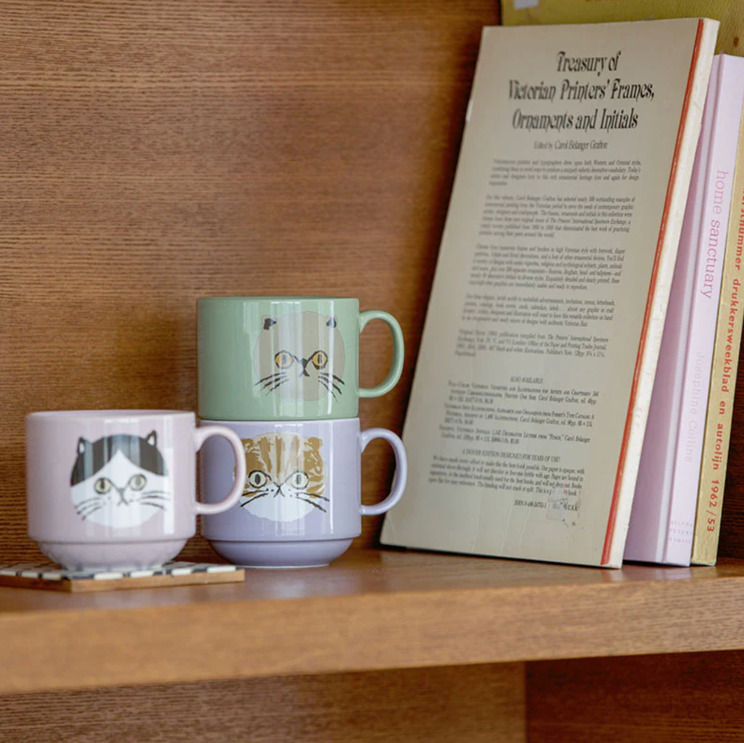 I Love Cat Mug - Lavender