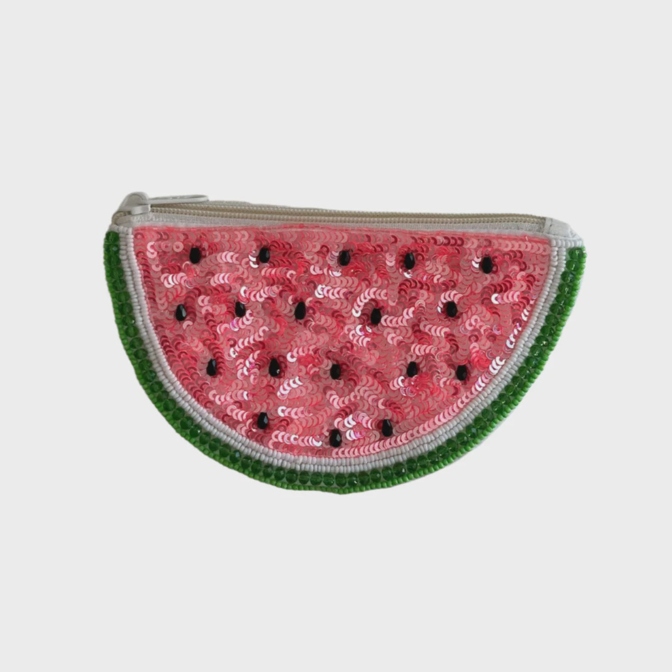 Sequin Coin Purse - Watermelon Pink