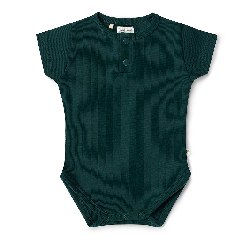 Short Sleeve Bodysuit - Emerald