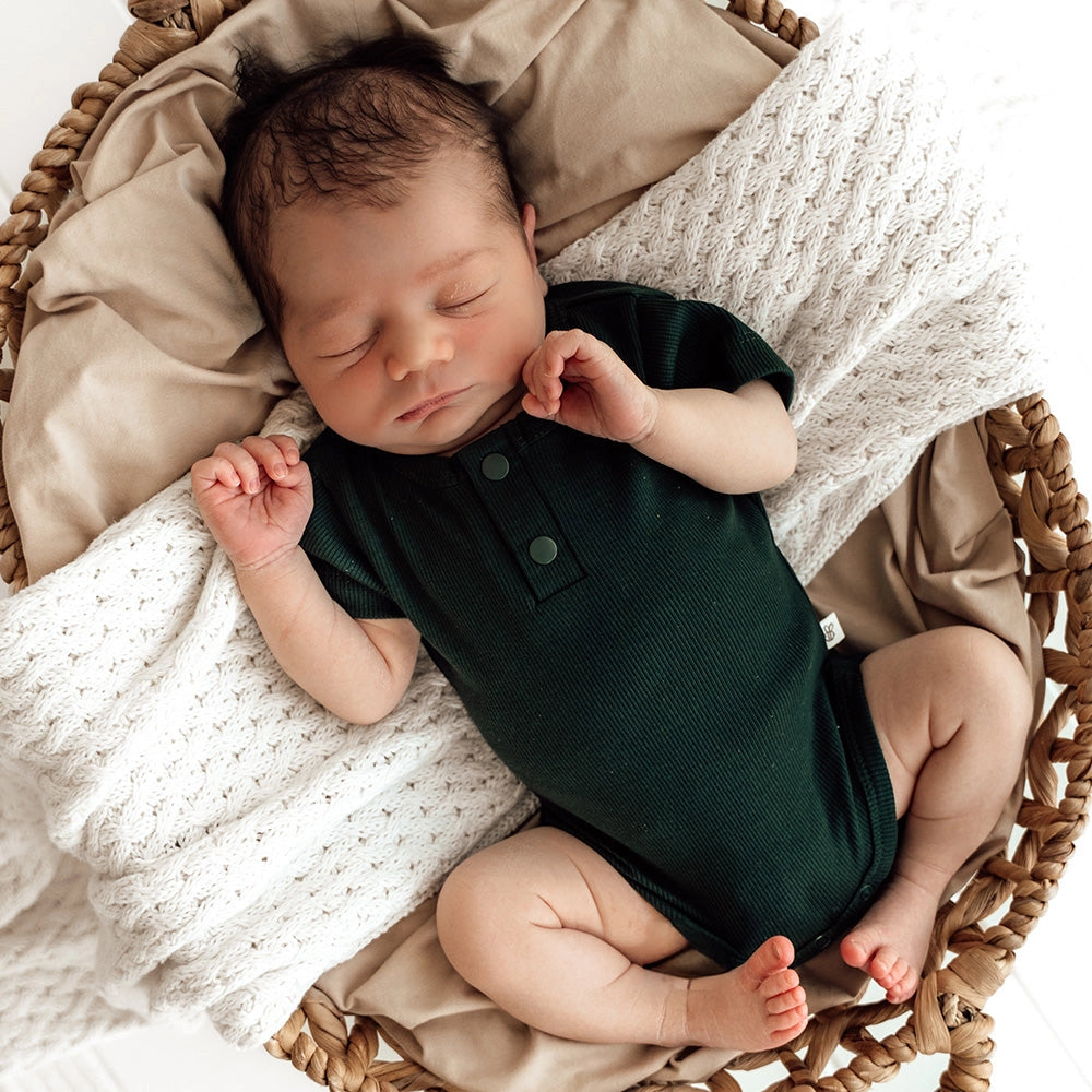 Short Sleeve Bodysuit - Emerald