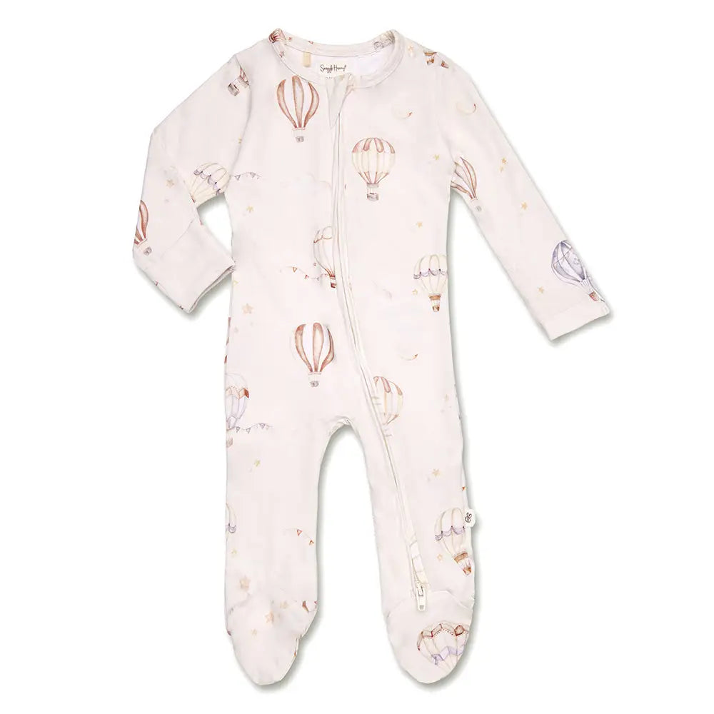 Sleepsuit Zip Footie - Up & Away