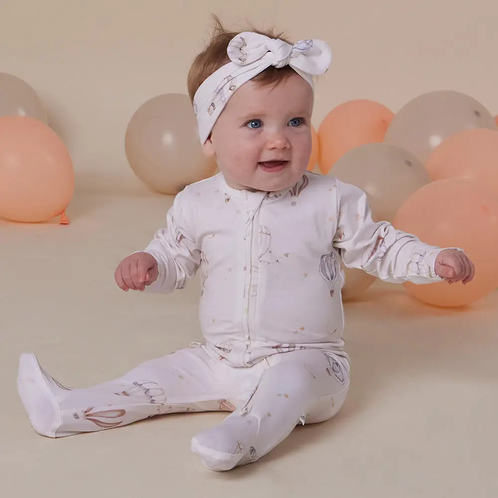 Sleepsuit Zip Footie - Up & Away