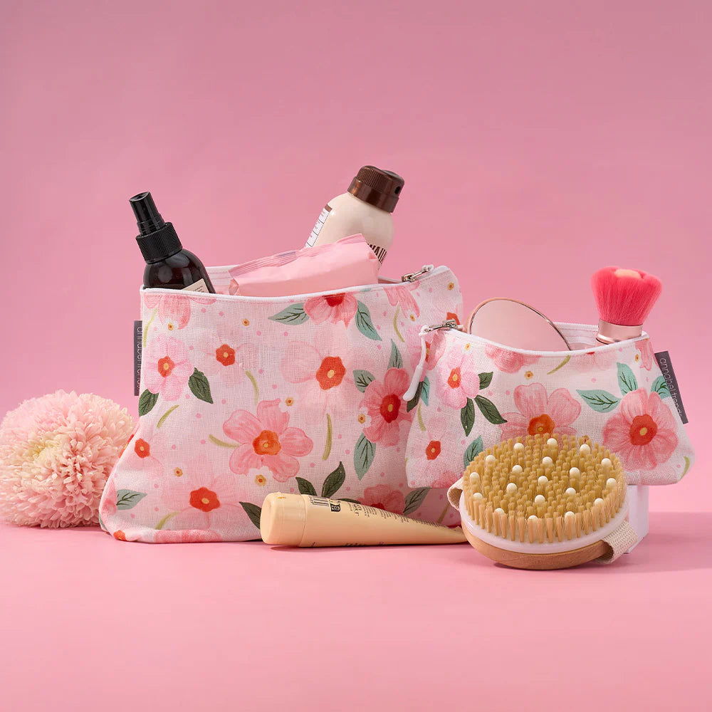 Small Cosmetic Bag - Meadow Blush