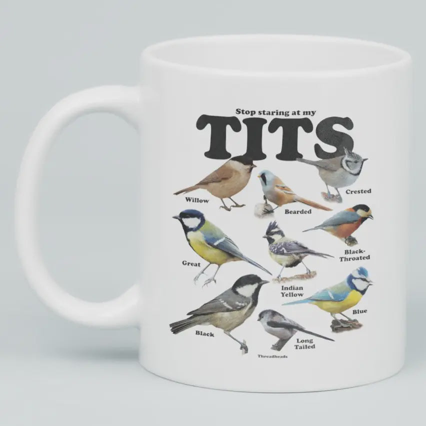 Stop Staring At My Tits Mug