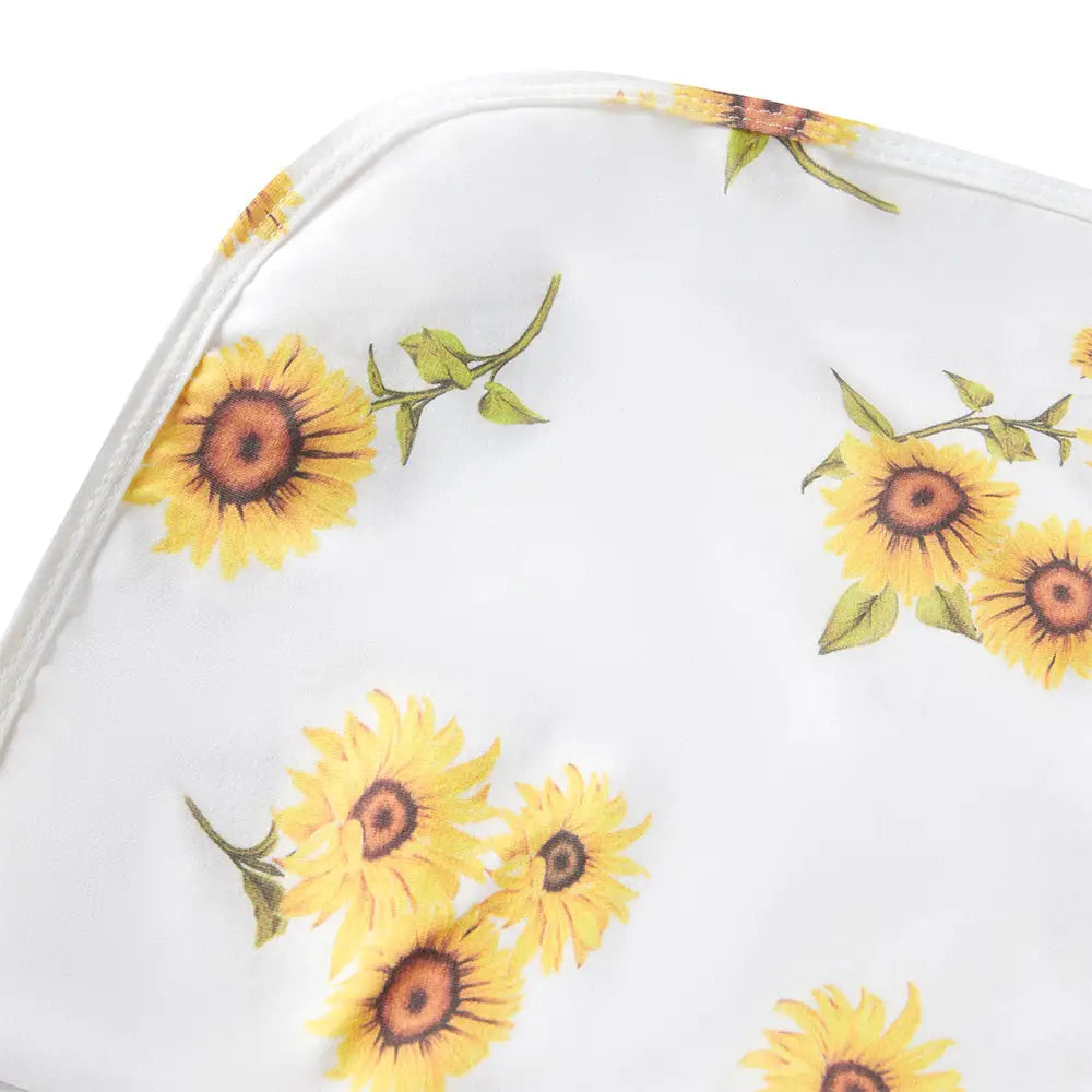 Sunflower Jersey Wrap & Topknot Set