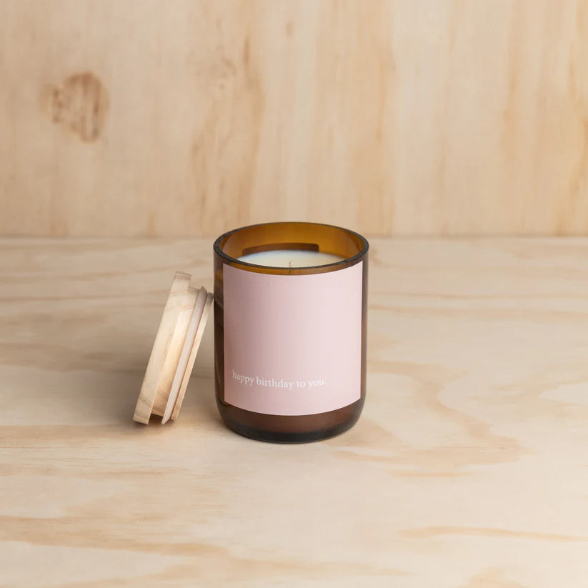Commonfolk Candle - Happy Birthday Pink