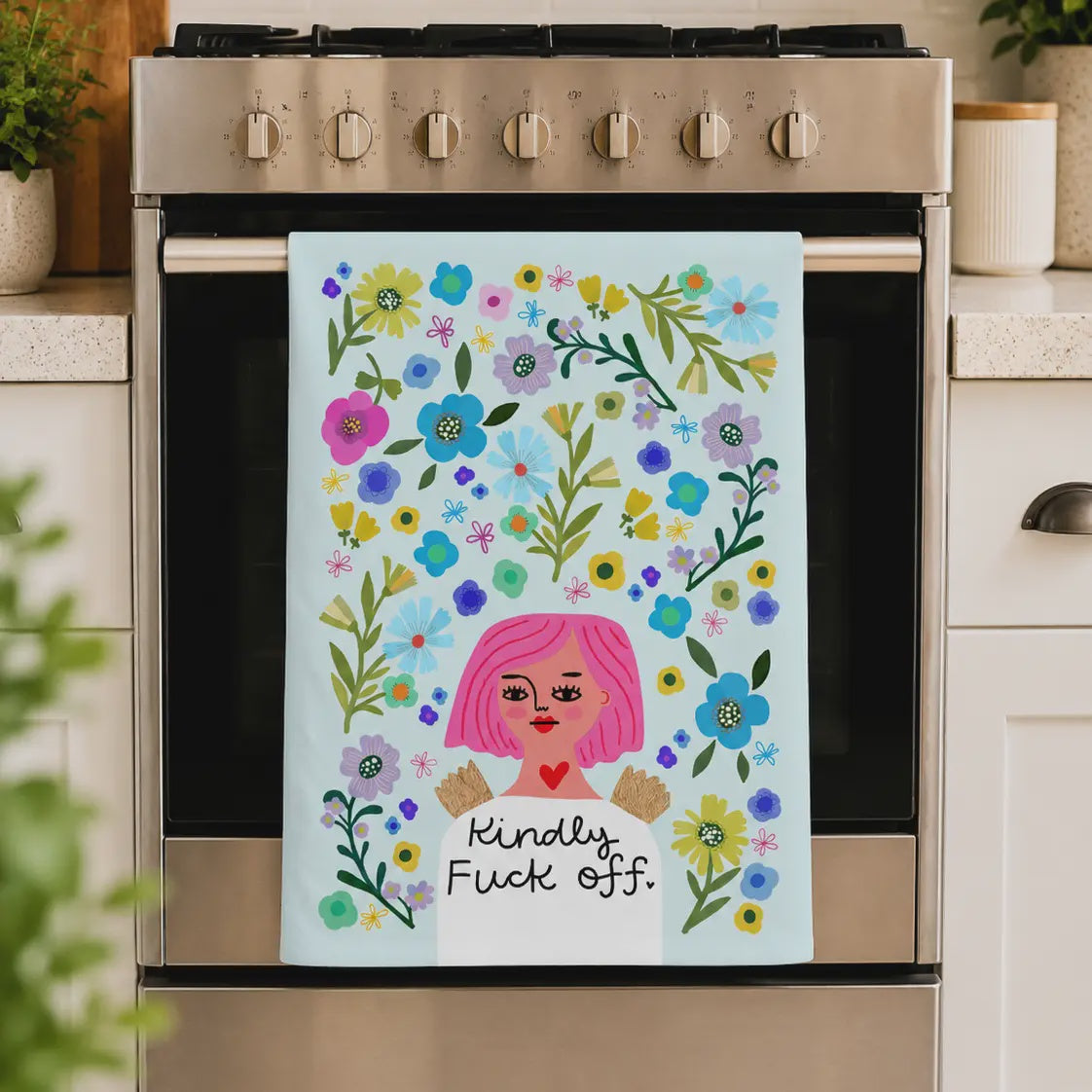 Tea Towel - Kindly Fuck Off