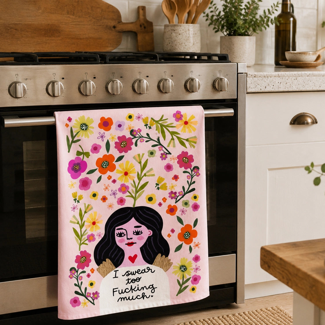 Tea Towel - I Swear Too Fucking Much