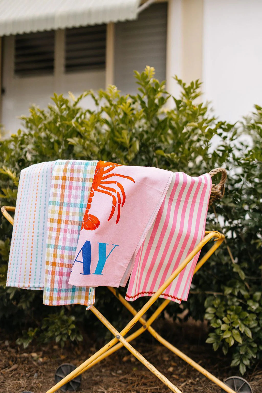 Tea Towel - Pink Stripe