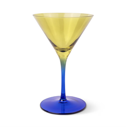 The Olive Martini Glass - Olive + Cobalt (set of 2)