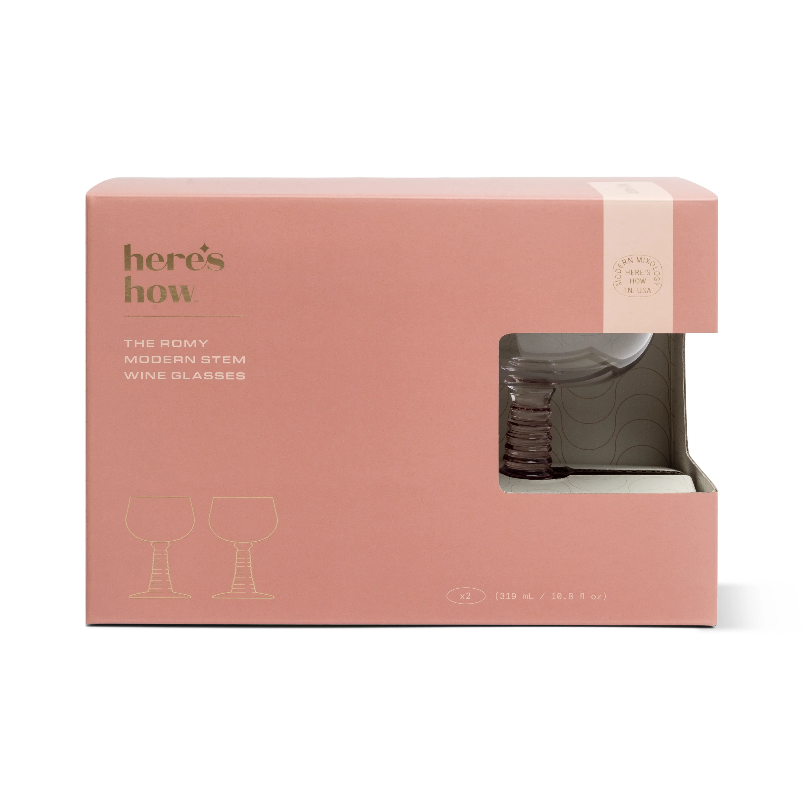 The Romy Wine Glasses - Blush (Set of 2)