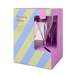 The Henry Champagne Glasses - Lilac - set of 4