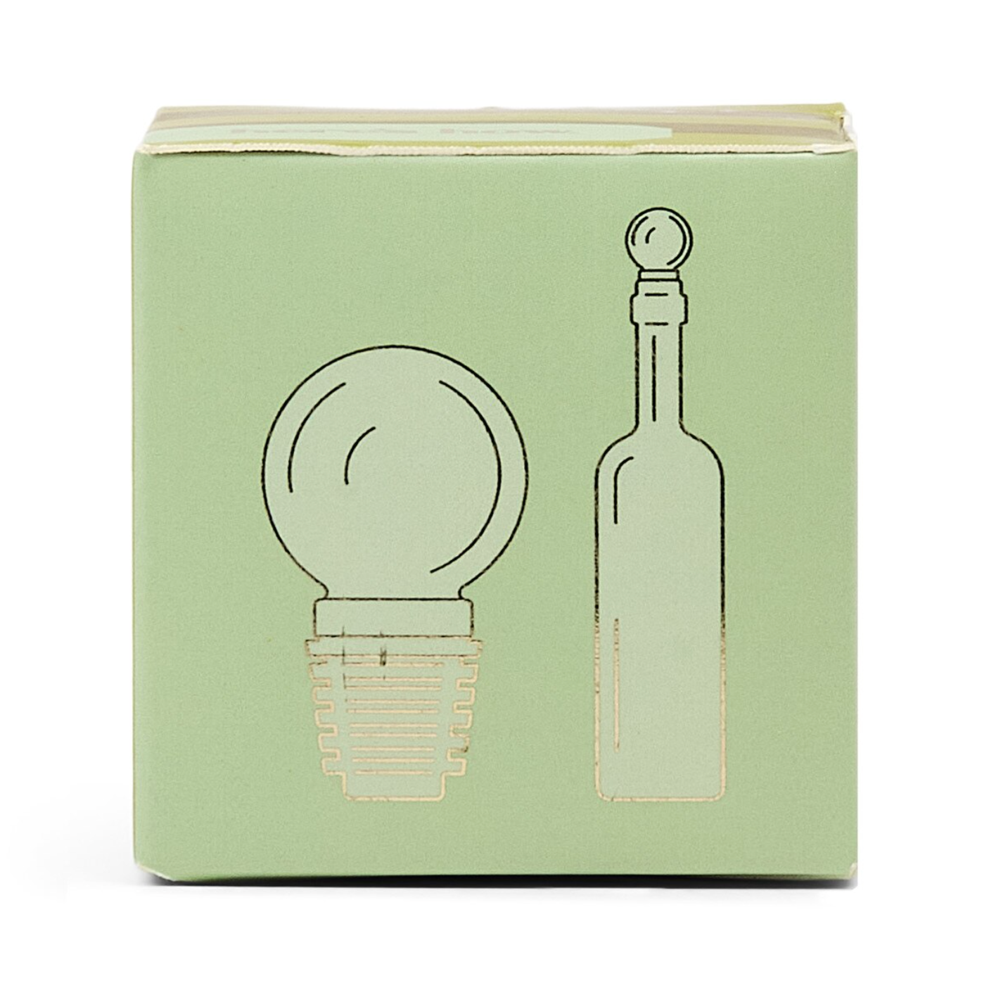 The Moony Glass Bottle Stopper - Olive