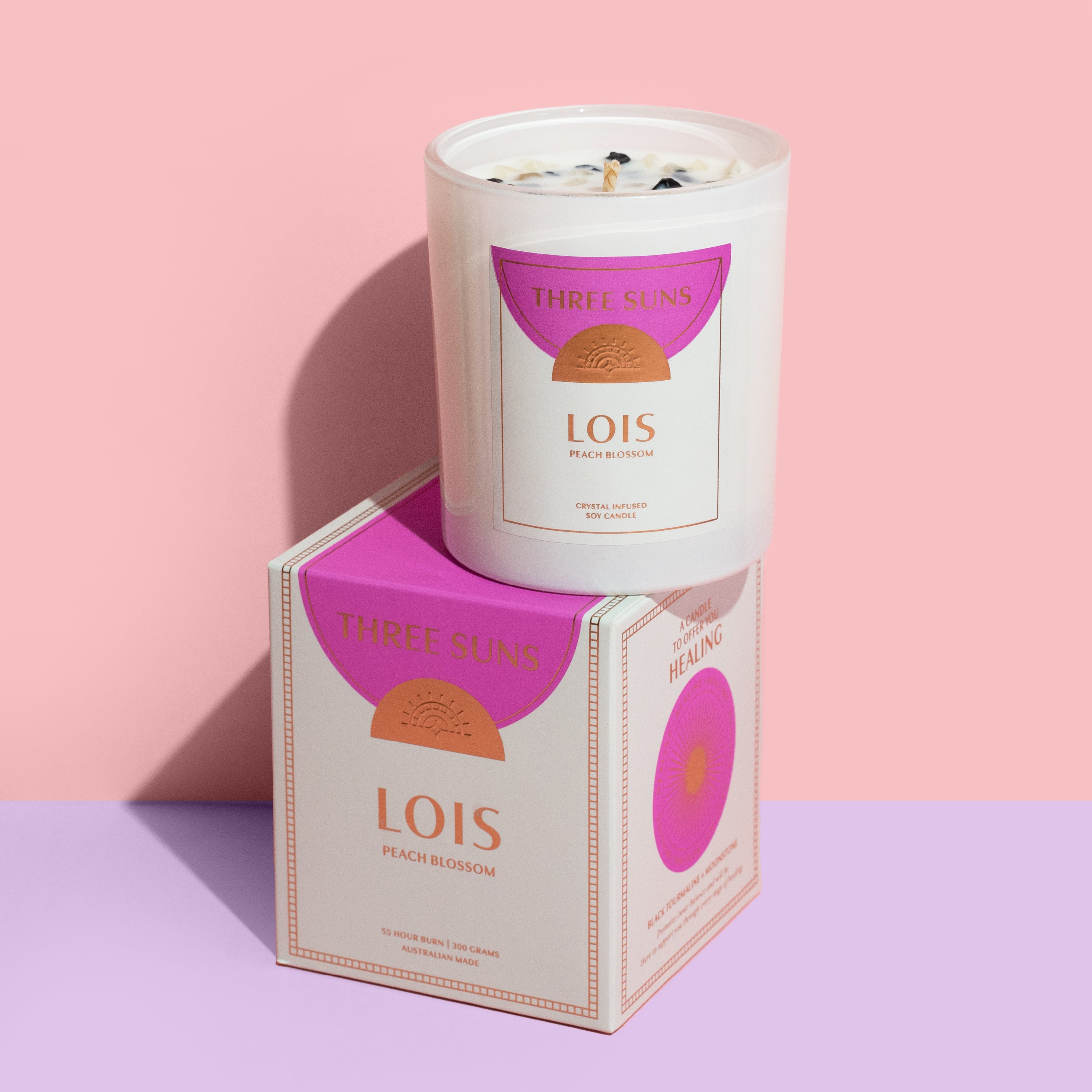 Crystal Candle of Healing - Lois'