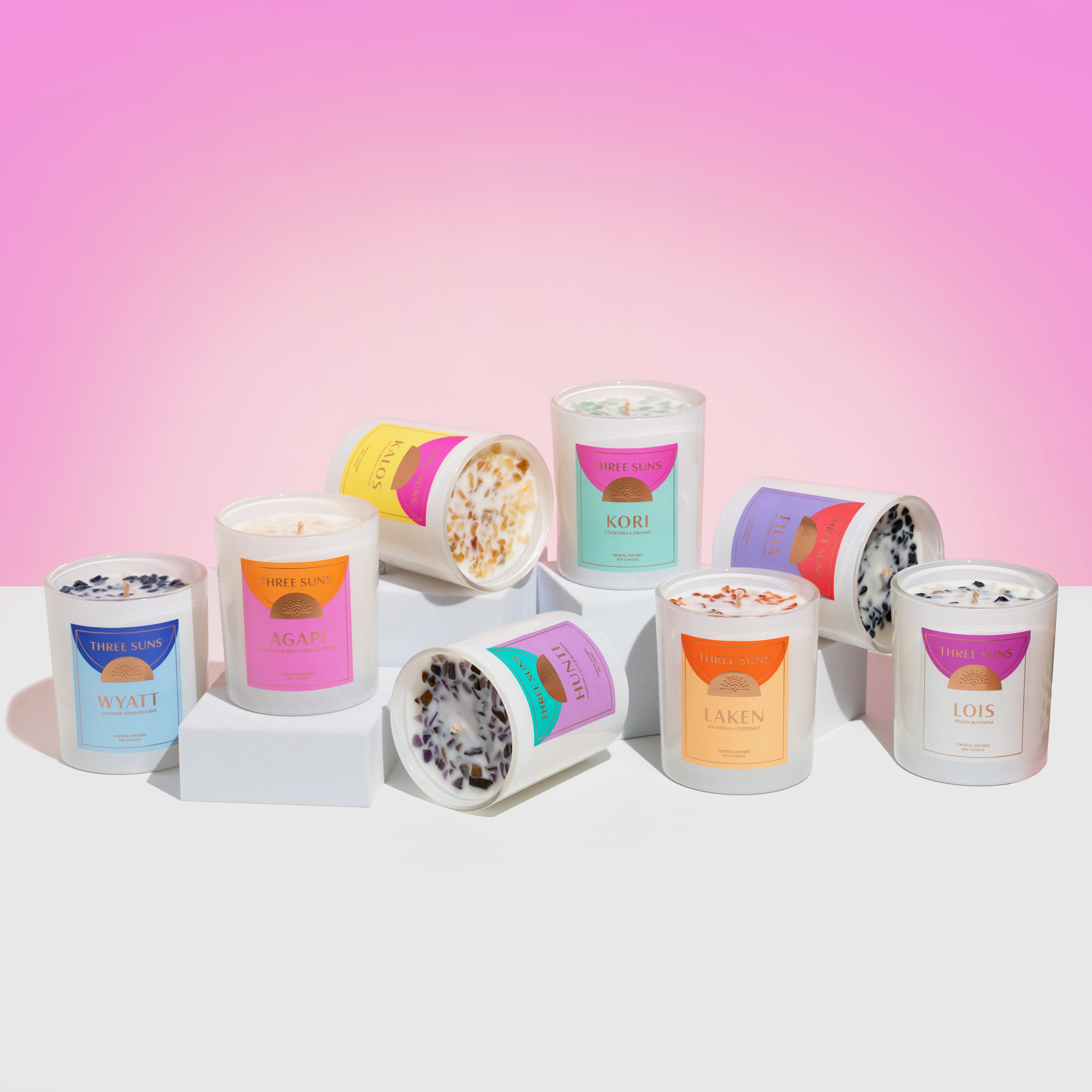 Crystal Candle of Healing - Lois'