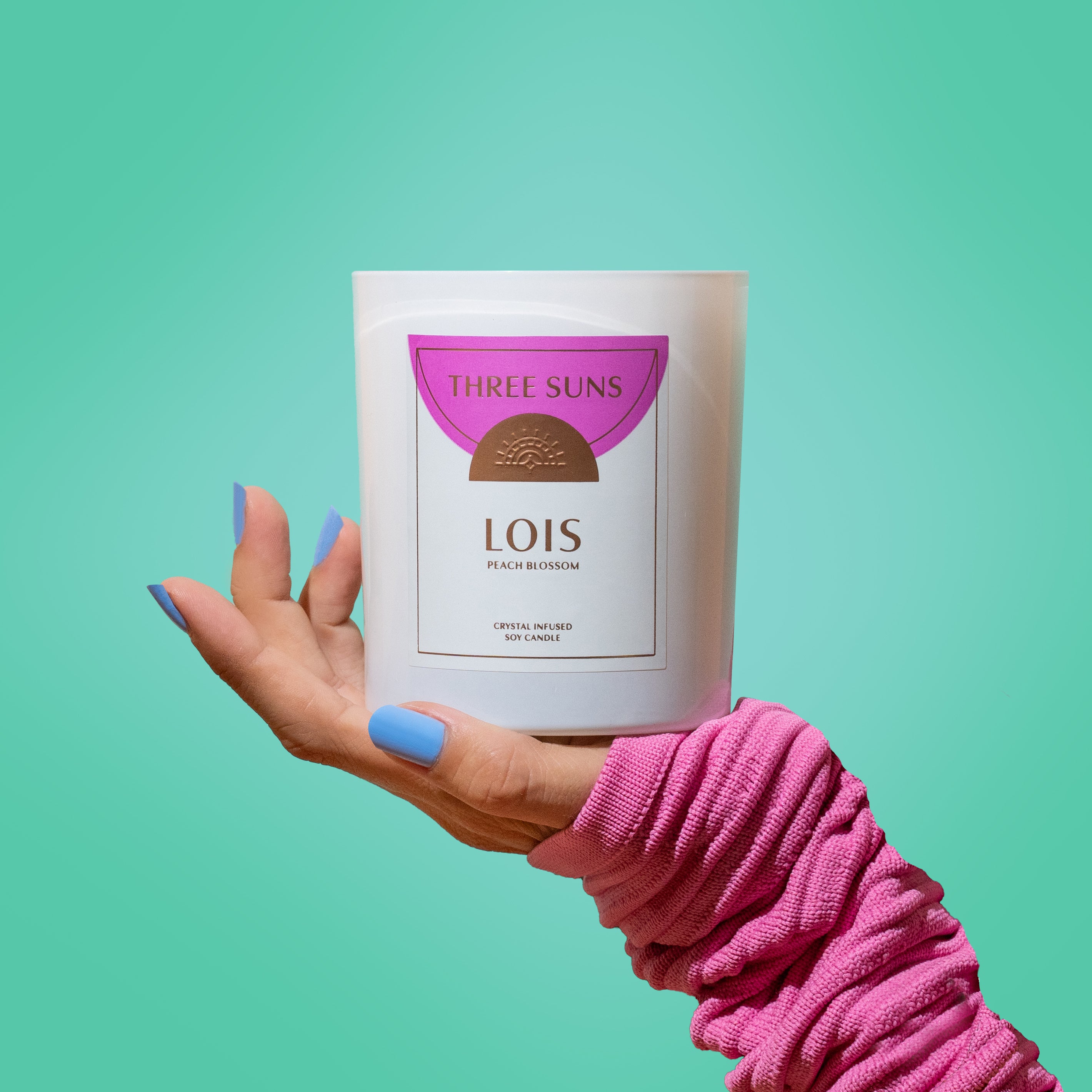 Crystal Candle of Healing - Lois'