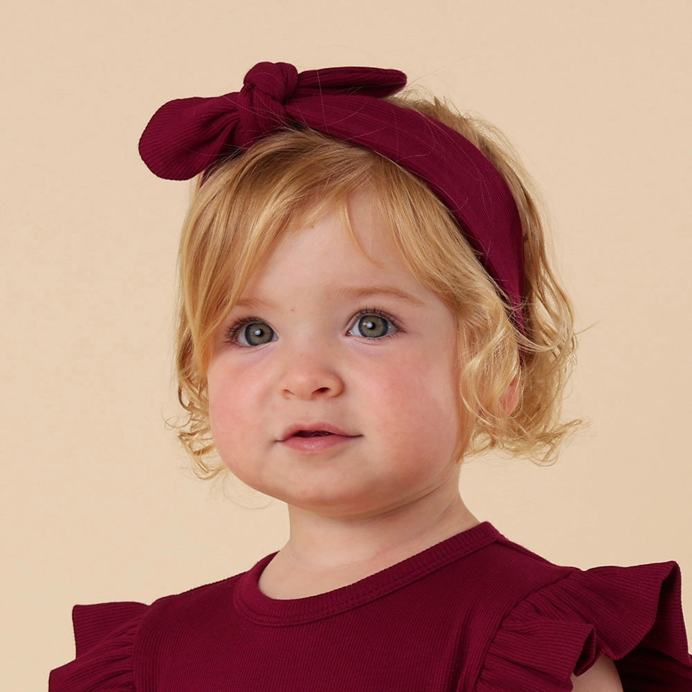 Topknot - Raspberry Ribbed
