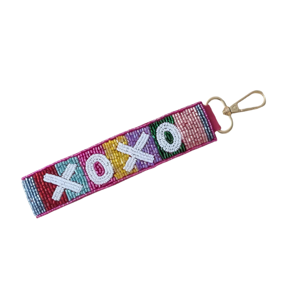Beaded Keychain - XOXO