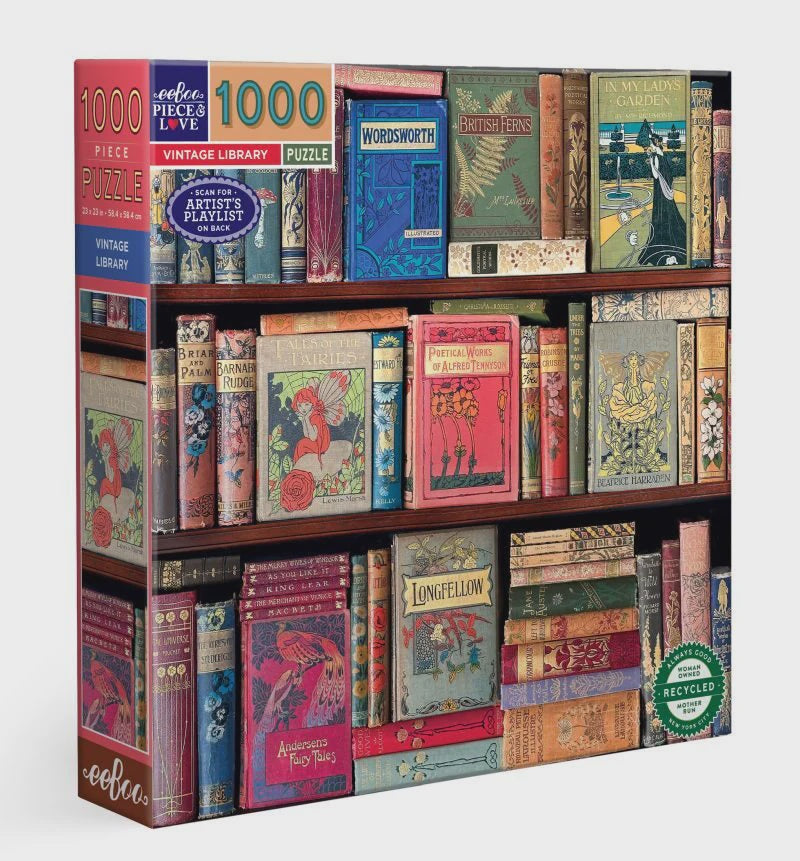 1000pc Puzzle - Vintage Library