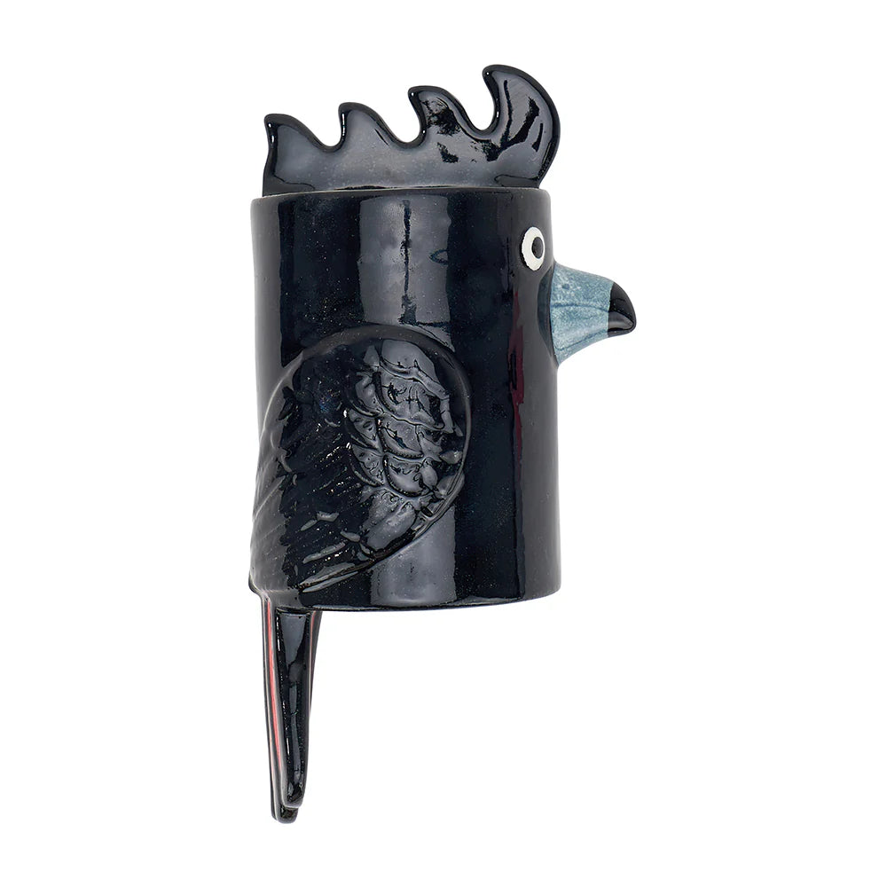 Ceramic Wall Vase - Black Cockatoo