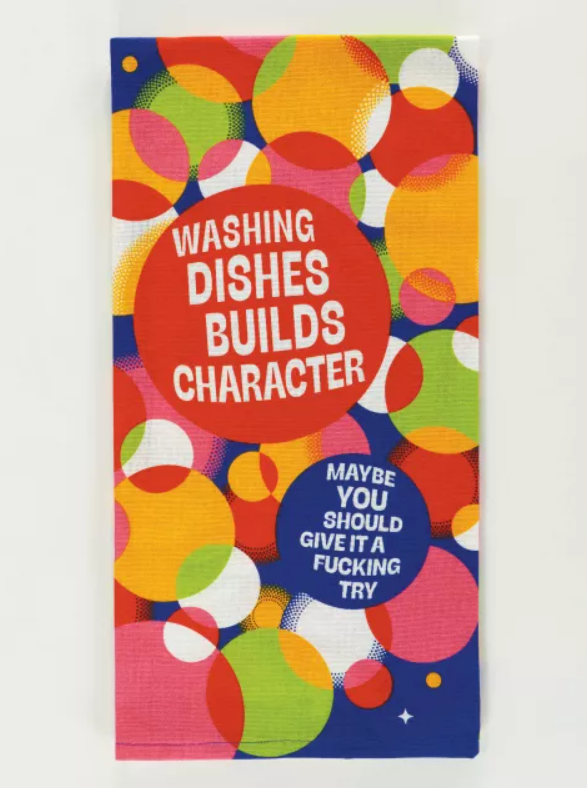 Tea Towel - Washing Dishes