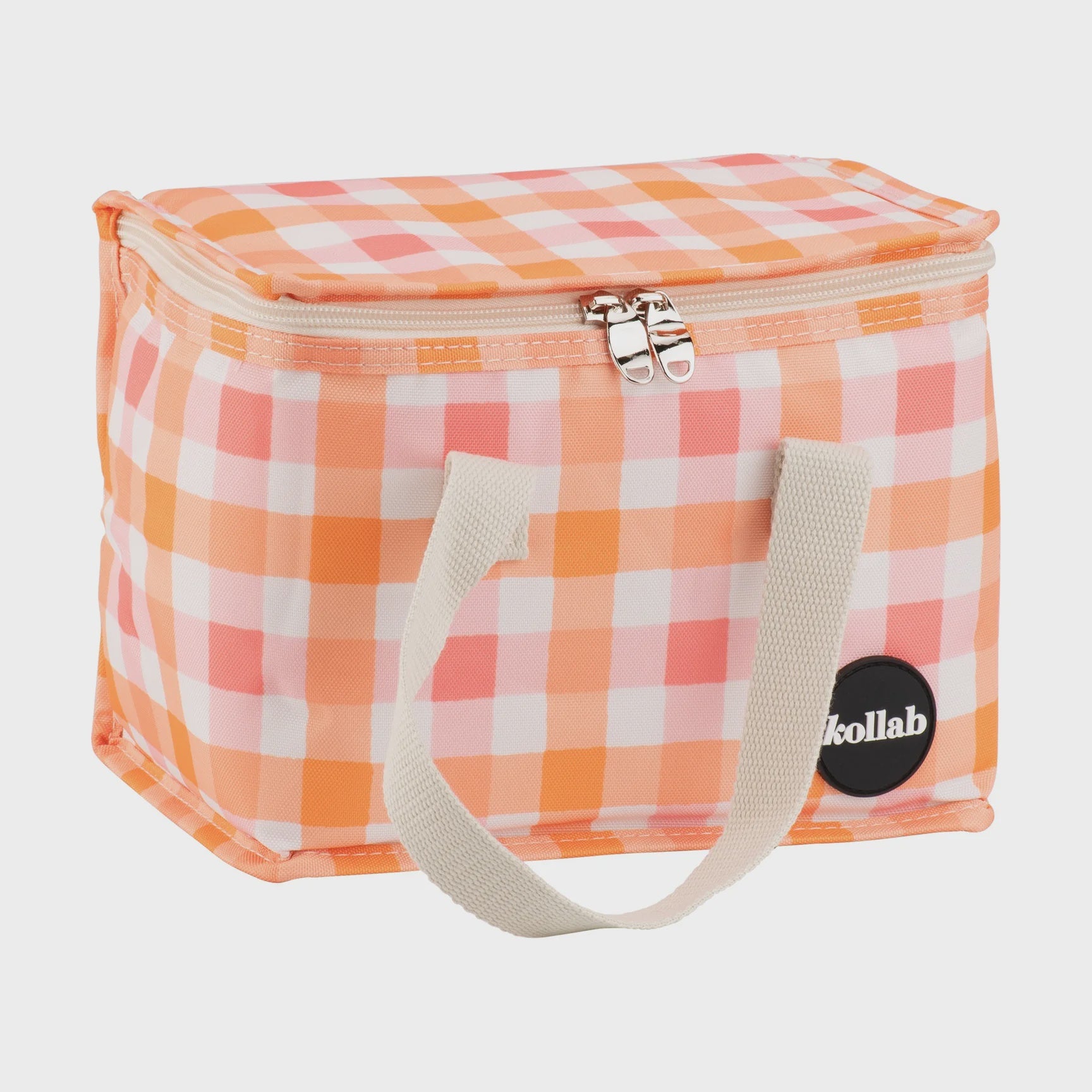 Lunch Bag - Watermelon Peach Check