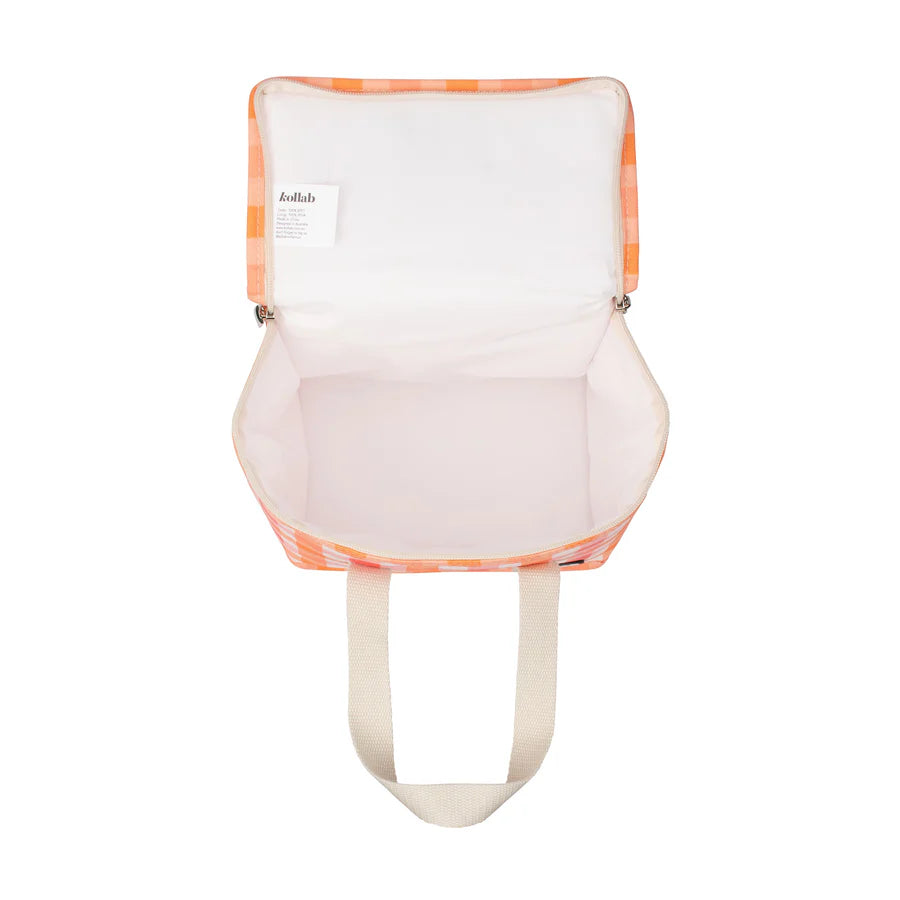 Lunch Bag - Watermelon Peach Check